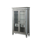 ACME Varian Mirrored & Antique Platinum Curio Model 66166