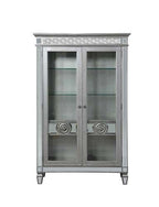 ACME Varian Mirrored & Antique Platinum Curio Model 66166