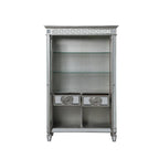 ACME Varian Mirrored & Antique Platinum Curio Model 66166