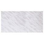 ACME Zander White Engineered Stone & Mirrored Silver Dining Table Model 68250