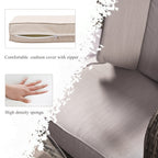 Ensemble de salle à manger rond d'extérieur en rotin tressé 7 pièces avec coussins par Moda Furnishings