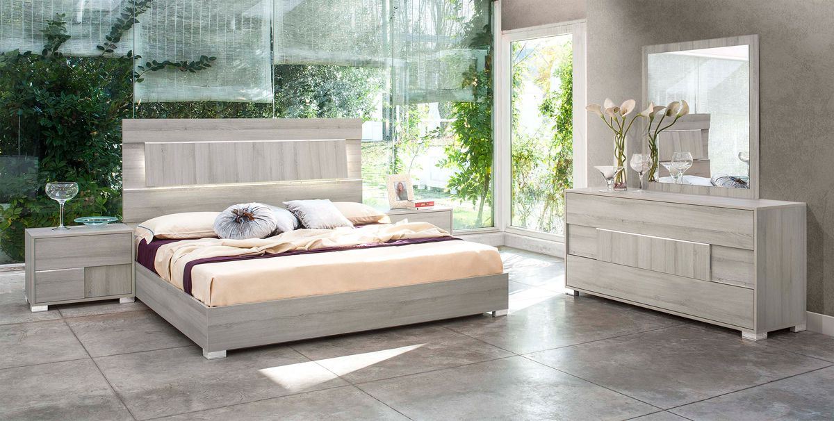 Modrest Ethan Italian Modern Grey Bedroom Set Model VGACETHAN-SET-GRY