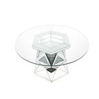 ACME Noralie Mirrored & Faux Diamonds Dining Table Model 72145