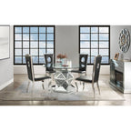 ACME Noralie Mirrored & Faux Diamonds Dining Table Model 72145