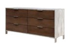 Nova Domus Conner Modern Dark Walnut & Faux Concrete Dresser Model VGAN-CONNER-DSR-DK