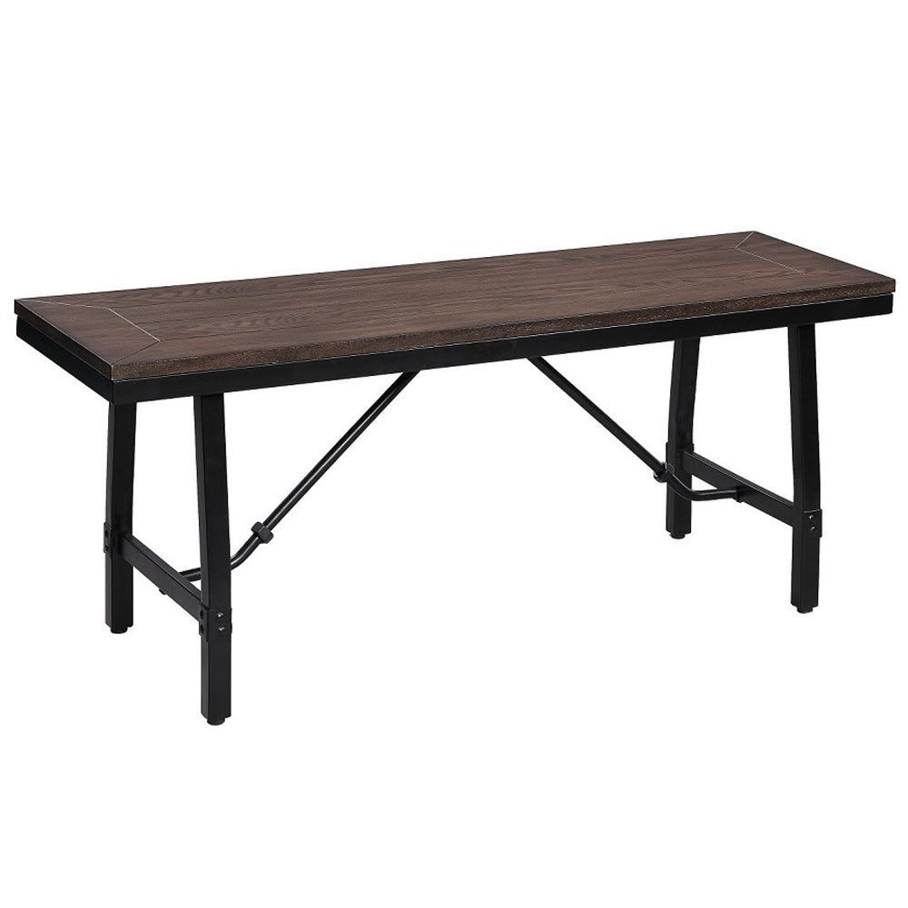 ACME Mariatu Oak & Black Bench Model 72458
