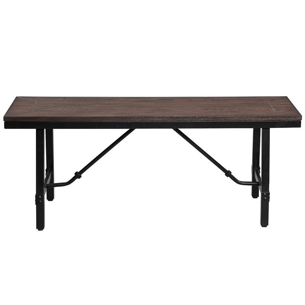 ACME Mariatu Oak & Black Bench Model 72458