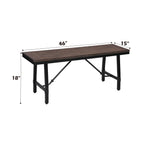 ACME Mariatu Oak & Black Bench Model 72458