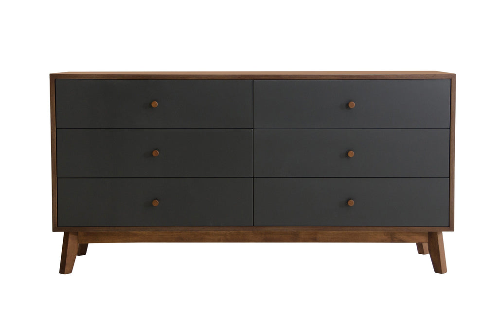 Nova Domus Dali Mid Century Grey & Walnut Dresser Model VGMABR-31-DRS