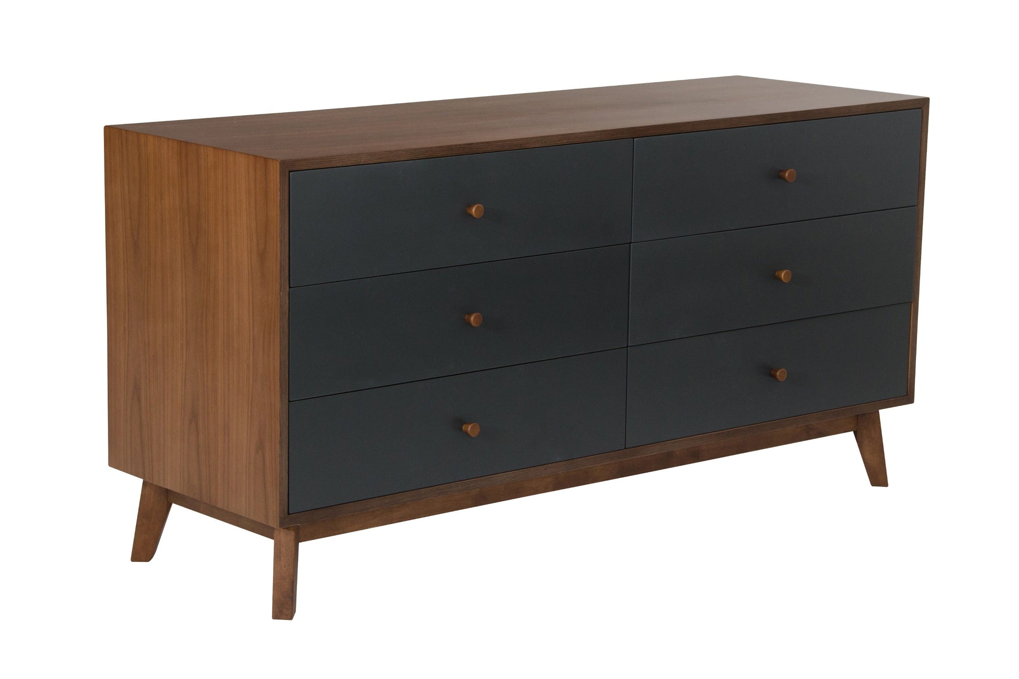 Nova Domus Dali Mid Century Grey & Walnut Dresser Model VGMABR-31-DRS