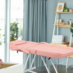 Lit de massage réglable pour salon de beauté et spa, fauteuil de tatouage avec tabouret