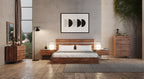 Nova Domus Lorenzo Italian Modern Light Oak Bedroom Set Model VGACLORENZO-SET