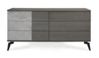 Nova Domus Palermo Italian Modern Faux Concrete & Grey Dresser Model VGACPALERMO-DRS