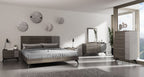 Nova Domus Palermo Italian Modern Faux Concrete & Grey Bedroom Set Model VGACPALERMO-SET