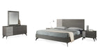 Nova Domus Palermo Italian Modern Faux Concrete & Grey Bedroom Set Model VGACPALERMO-SET