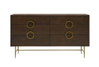 Modrest Selena Modern Acacia & Brass Dresser Model VGNX18151