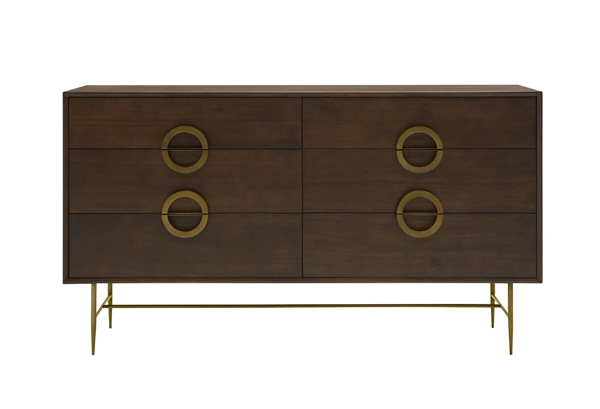 Modrest Selena Modern Acacia & Brass Dresser Model VGNX18151