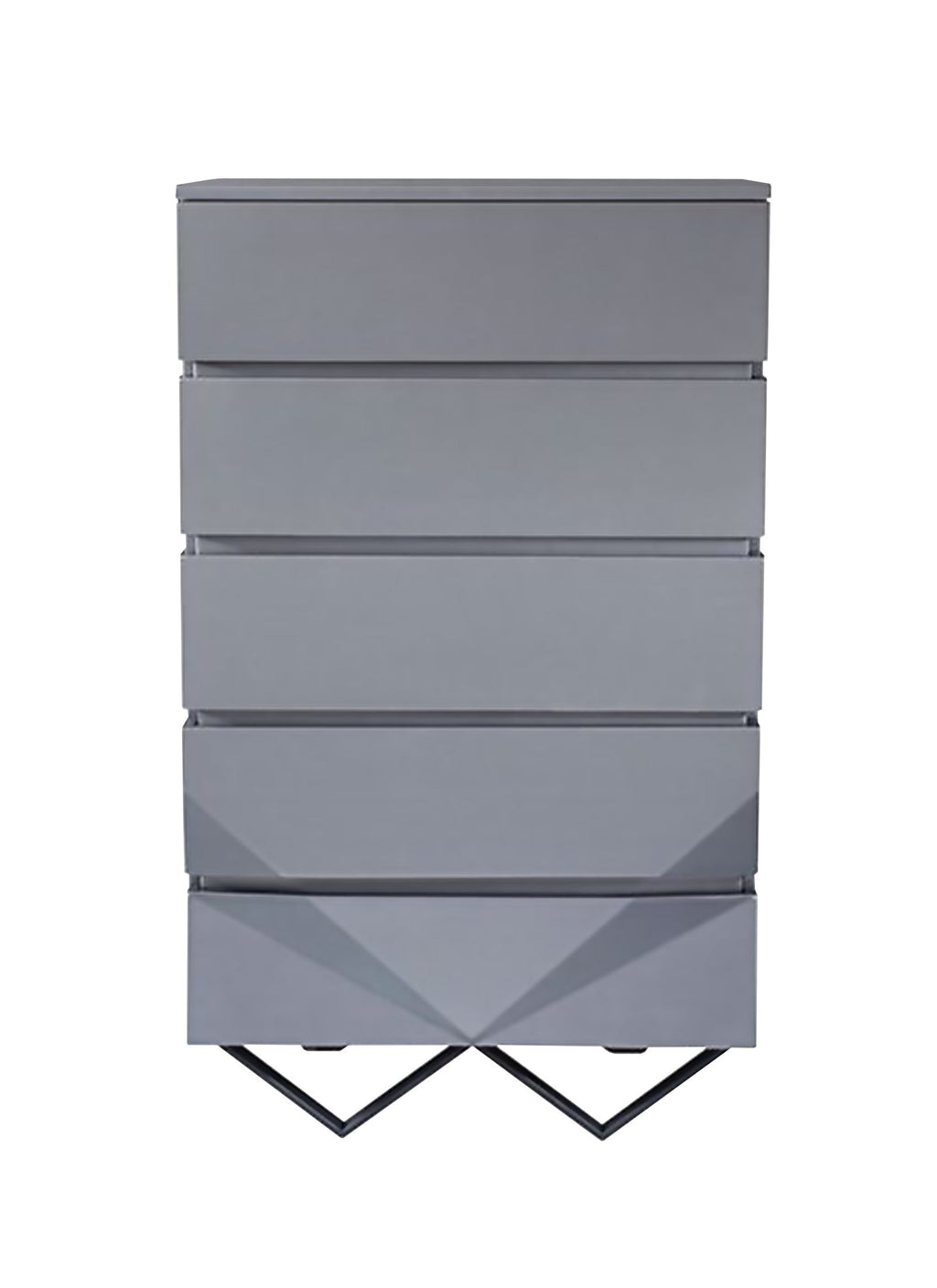 Modrest Duke Modern Grey & Black Gun Chrome Chest Model VGVCJ811-5H-GRY