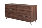 Nova Domus Brooklyn Italian Modern Walnut Dresser Model VGACBROOKLYN-DRSR