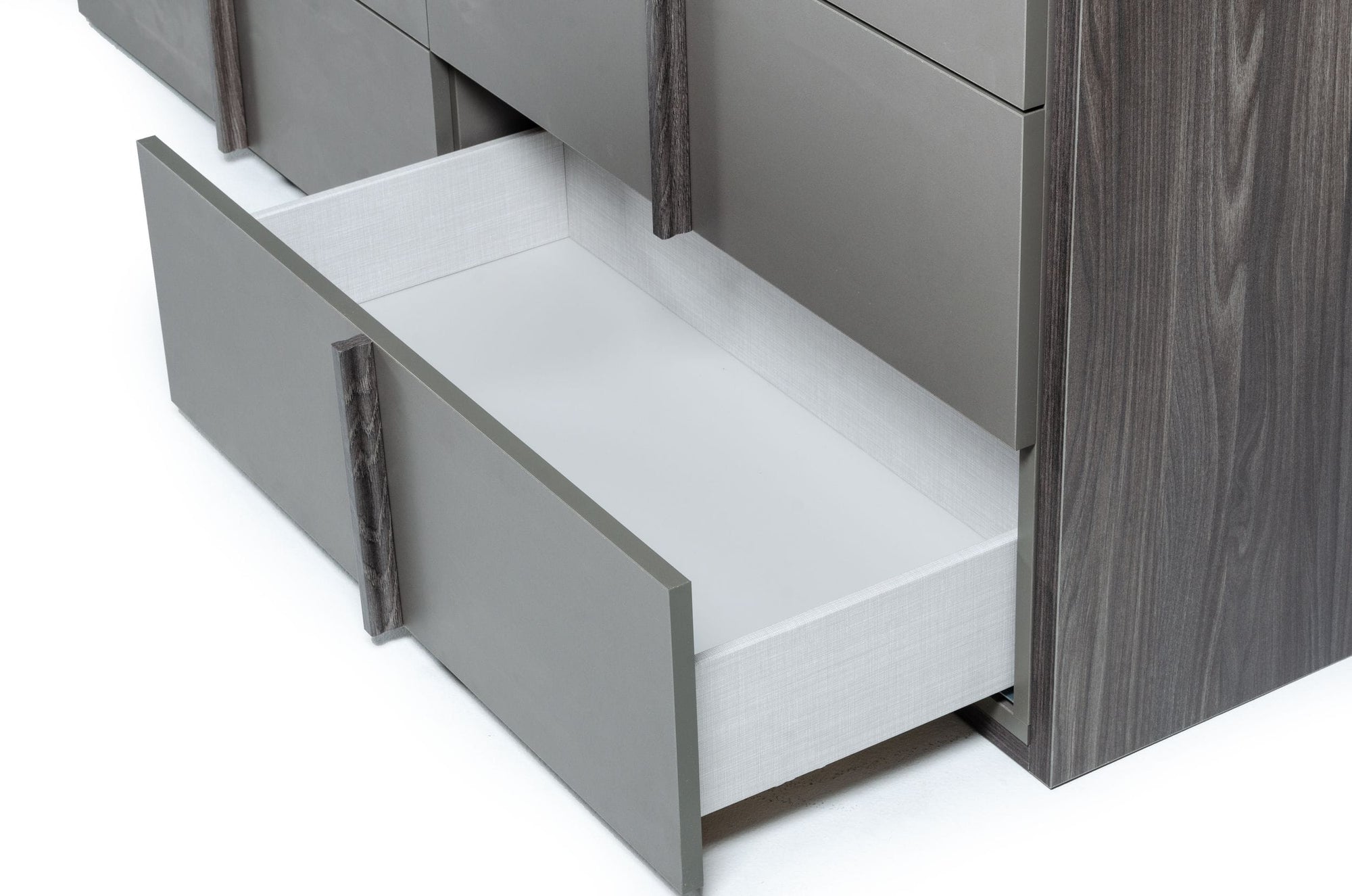 Nova Domus Lucia Italian Modern Elm And Matte Grey Dresser Model VGACLUCIA-DRS-GRY
