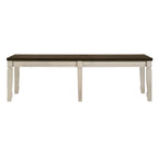 ACME Fedele Weathered Oak & Cream Bench Model 77193