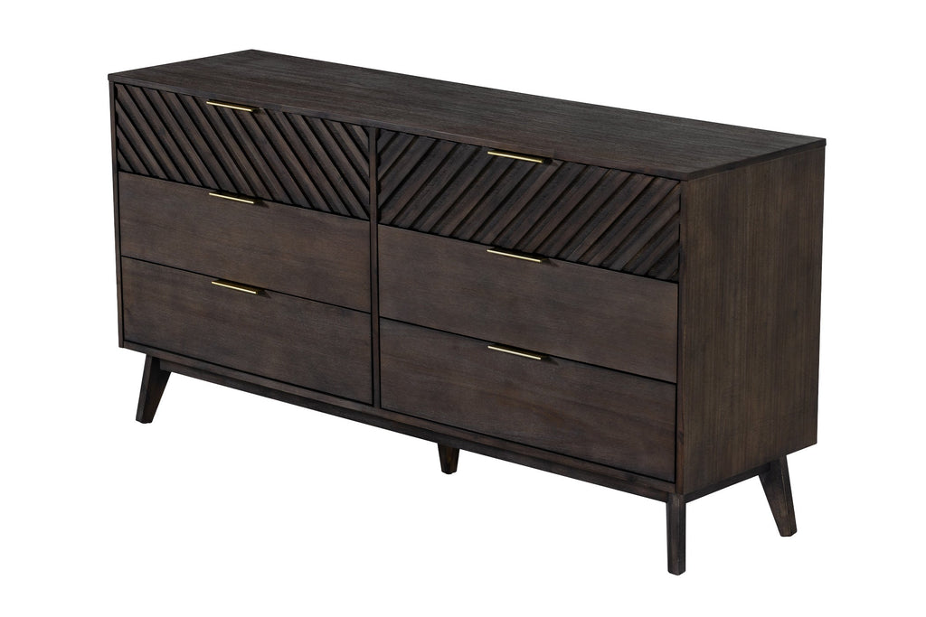 Modrest Daisy Mid Century Dark Acacia Dresser Model VGWDKYOTO-DRS