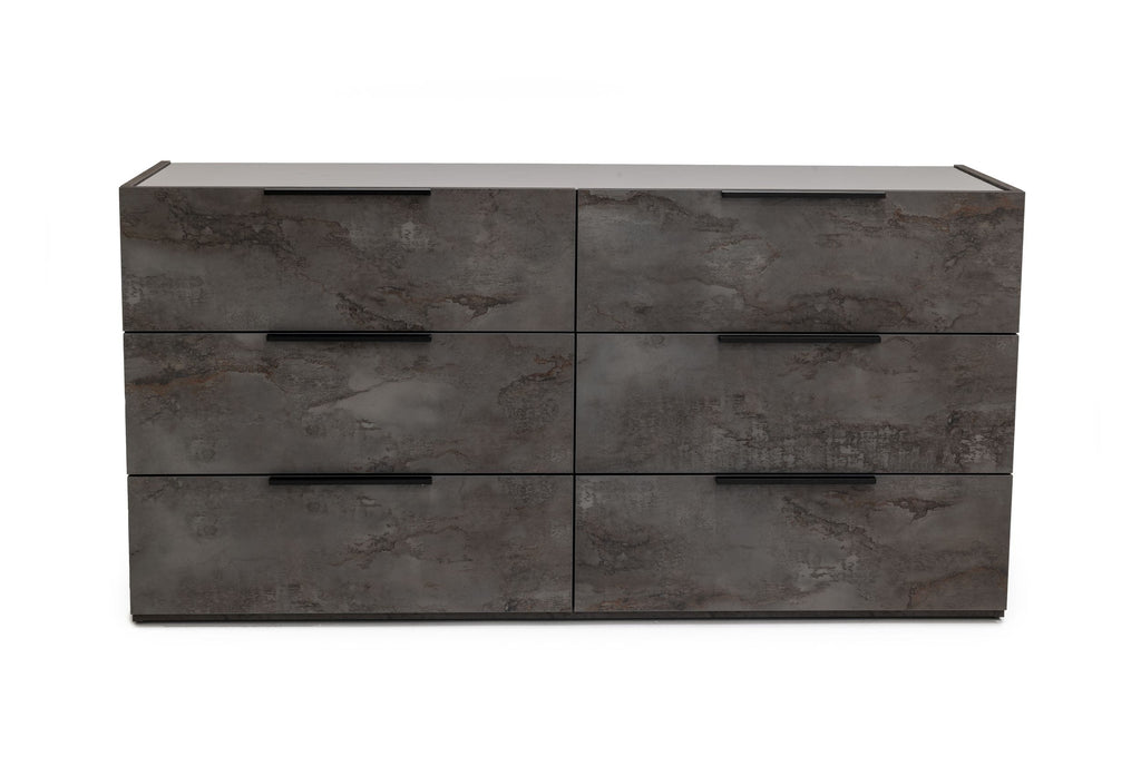 Nova Domus Ferrara Modern Volcano Oxide Grey Bedroom Set Model VGACFERRARA-SET