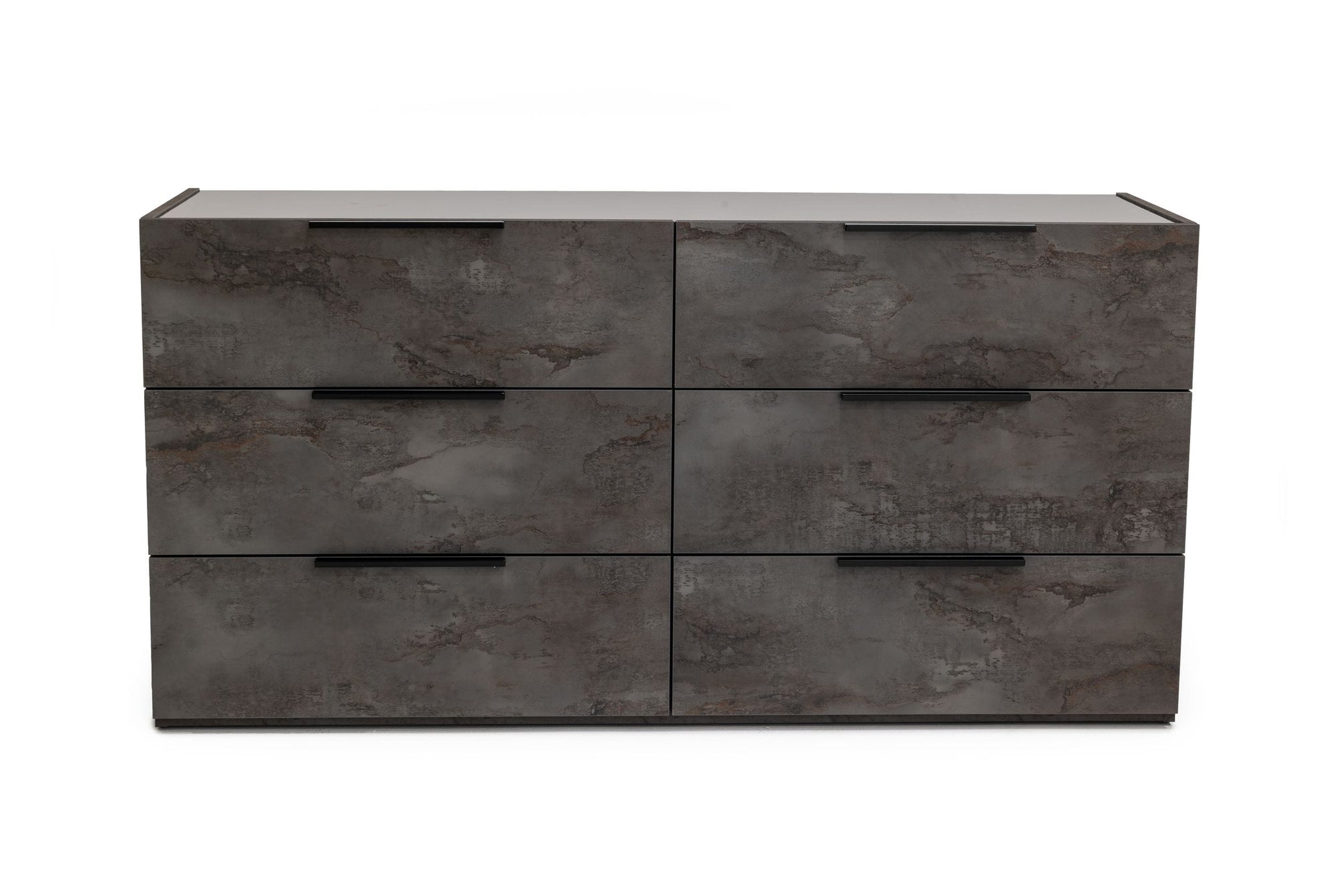 Nova Domus Ferrara Modern Volcano Oxide Grey 4 Piece Bedroom Set Model VGACFERRARA-4PC-SET