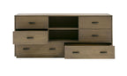 Nova Domus Fantasia Contemporary Walnut Dresser Model VGWDHL-W03-DRS-LTWLT