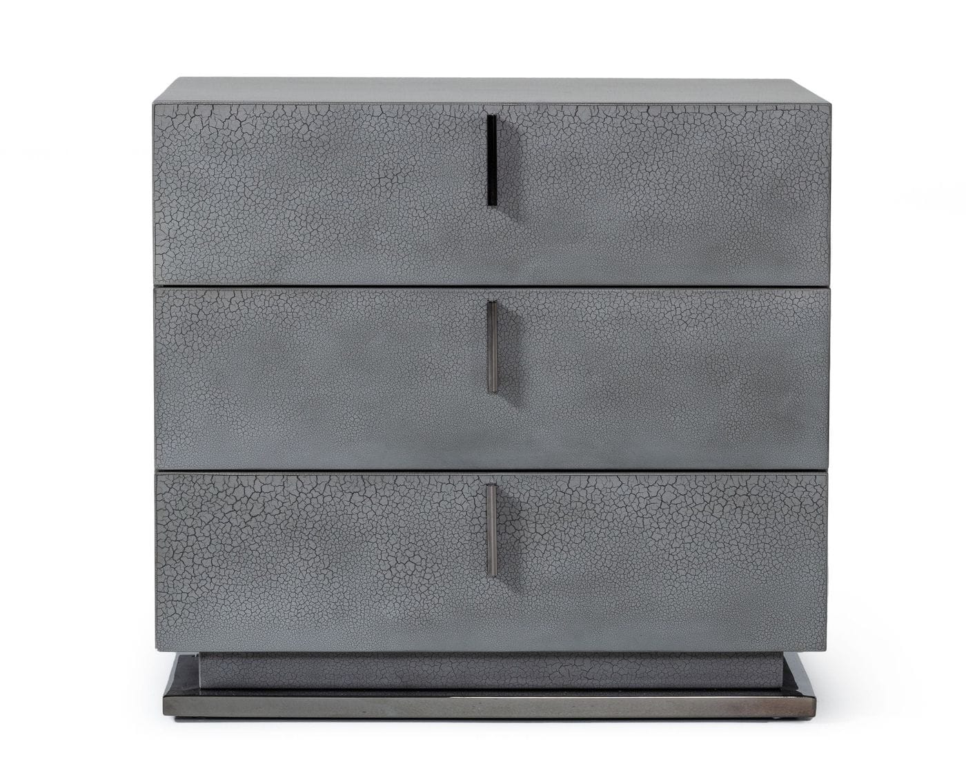 Modrest Buckley Grey & Black Stainless Steel Bedroom Set Model VGVC2003-SET