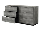 Modrest Dynasty Modern Shagreen Dresser Model VGVCJ2108-D-GRY-DRS