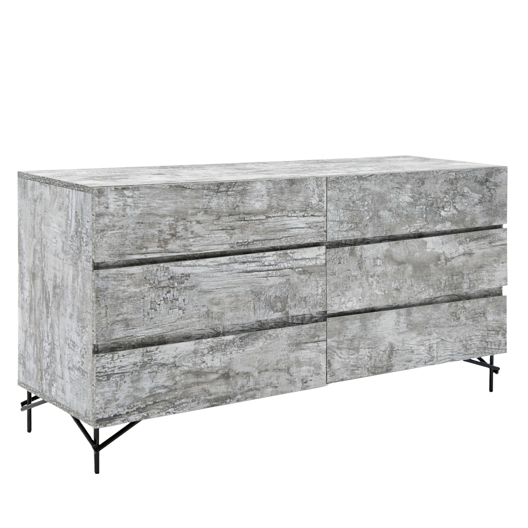 Nova Domus Aria Italian Modern Multi Grey With Texture Dresser Model VGAC-ARIA-DRESSER