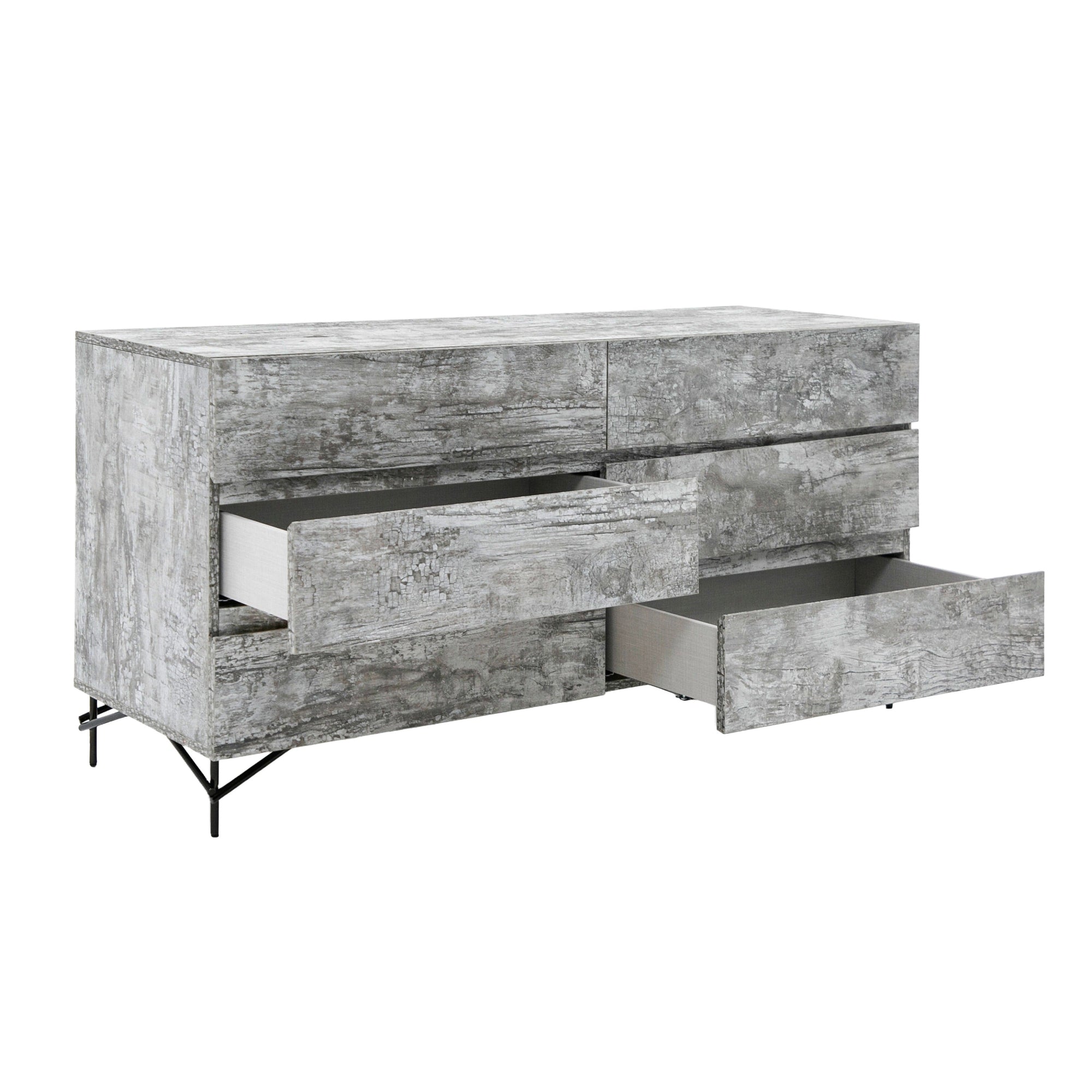 Nova Domus Aria Italian Modern Multi Grey With Texture Dresser Model VGAC-ARIA-DRESSER
