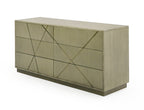 Modrest Nixa Modern Wide Birch & Brushed Bronze Dresser Model VGVC-J1909-D-L-BIR