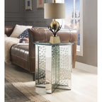 ACME Nysa Mirrored & Faux Crystals End Table Model 80217