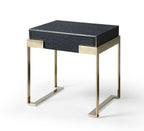 Modrest Athena & Rothsay Modern Grey Fabric & Wenge & Gold Bedroom Set Model VGVC-BD2233-SET-EK