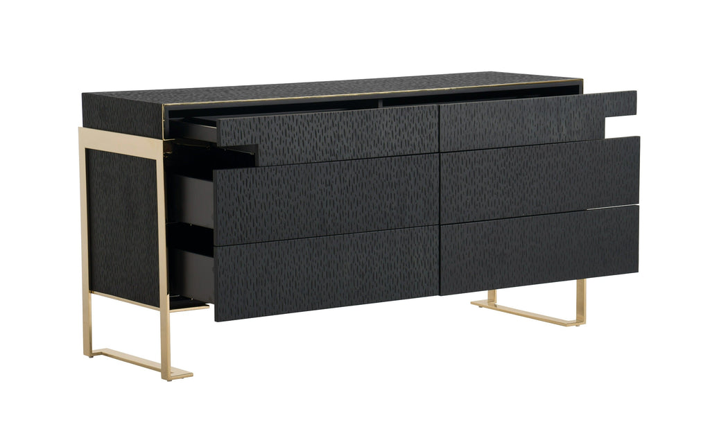 Modrest Rothsay Modern Wenge & Gold Dresser Model VGVC-J096A-D