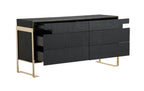 Modrest Rothsay Modern Wenge & Gold Dresser Model VGVC-J096A-D