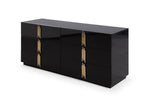 Modrest Token Modern Black & Gold Wide Dresser Model VGVC-J815-D-L-BLK