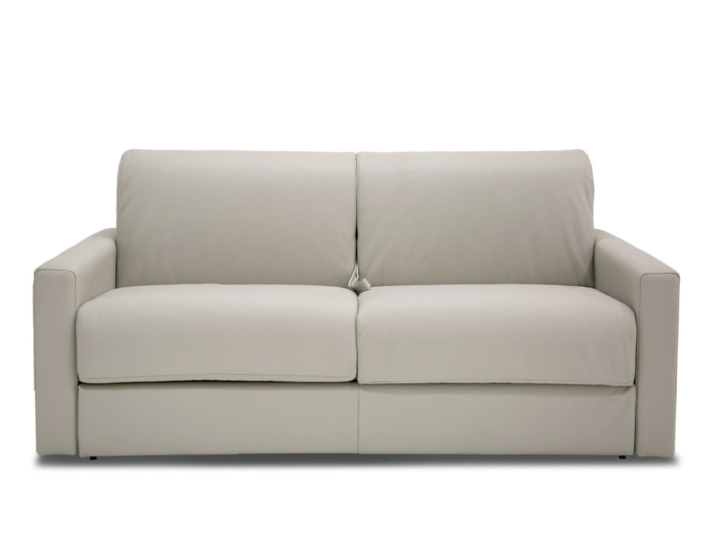 Lamod Italia Revers Italian Modern Light Grey Leather Full Sofa Bed Model VGDTREVERS-140-CENERE