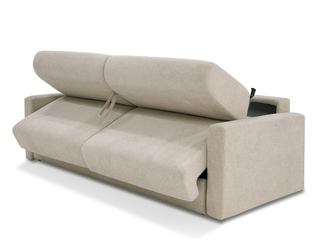 Lamod Italia Revers Italian Modern Sand Fabric Queen Sofa Bed Model VGDTREVERS-160-SAND