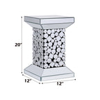 ACME Kachina Mirrored & Faux Gems End Table Model 81427