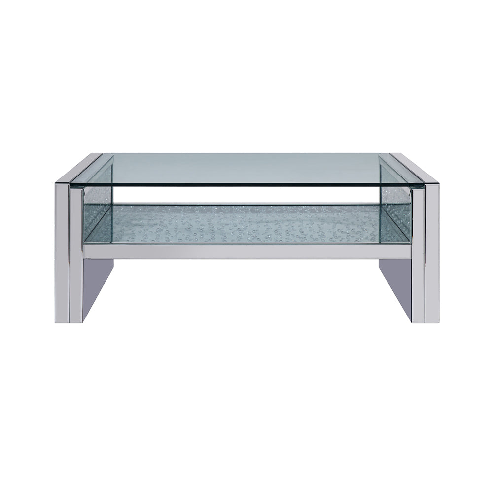 ACME Nysa Mirrored & Faux Crystals Coffee Table Model 81470
