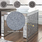 ACME Noralie Mirrored & Faux Diamonds End Table Model 81477