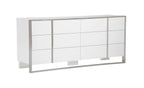 Modrest Cartier Modern White & Stainless Steel Dresser Model VGVC-J-A002-D-WHT