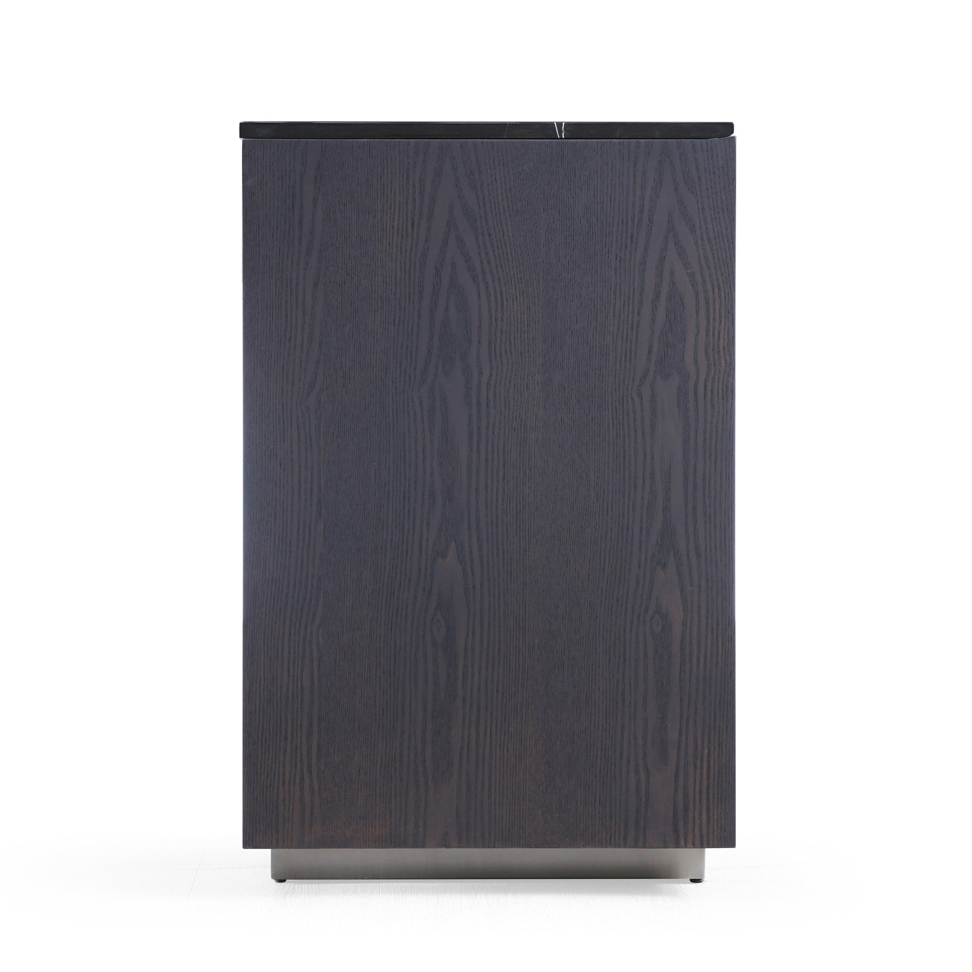 Modrest Concord Modern Grey Velvet & Black Marble & Black Ash & Aluminum Bedroom Set Model VGVC-BD2311-2301-SET