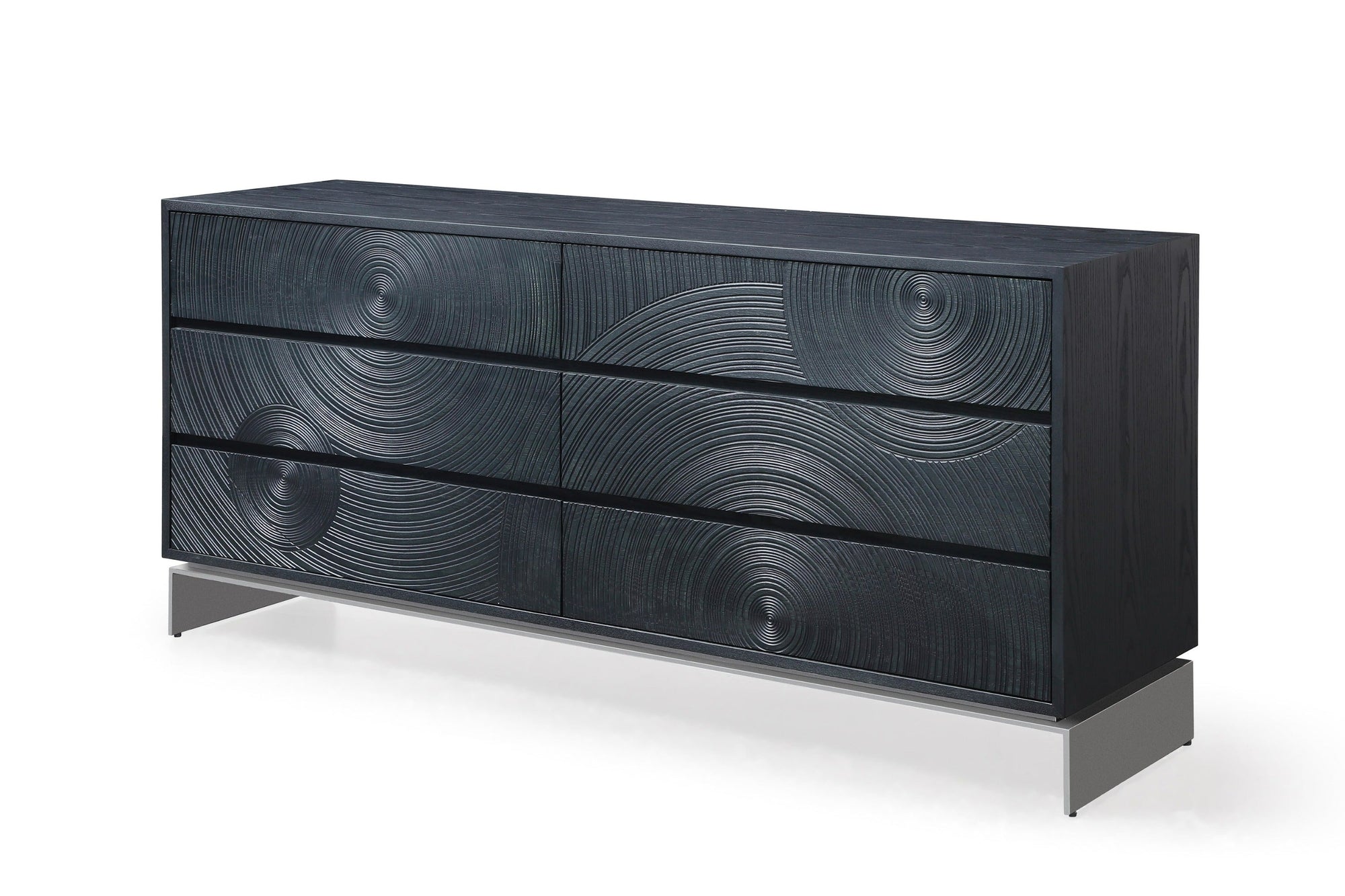Lamod Cirque Modern Black Ash Bedroom Set Model VGVC-BD2368-SET-EK