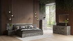 Nova Domus Ferrara Modern Volcano Oxide Grey Bedroom Set Model VGACFERRARA-SET