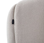 Lit en tissu beige moderne Divani Casa Yolonda, modèle VGEV-A127-BED-BGE