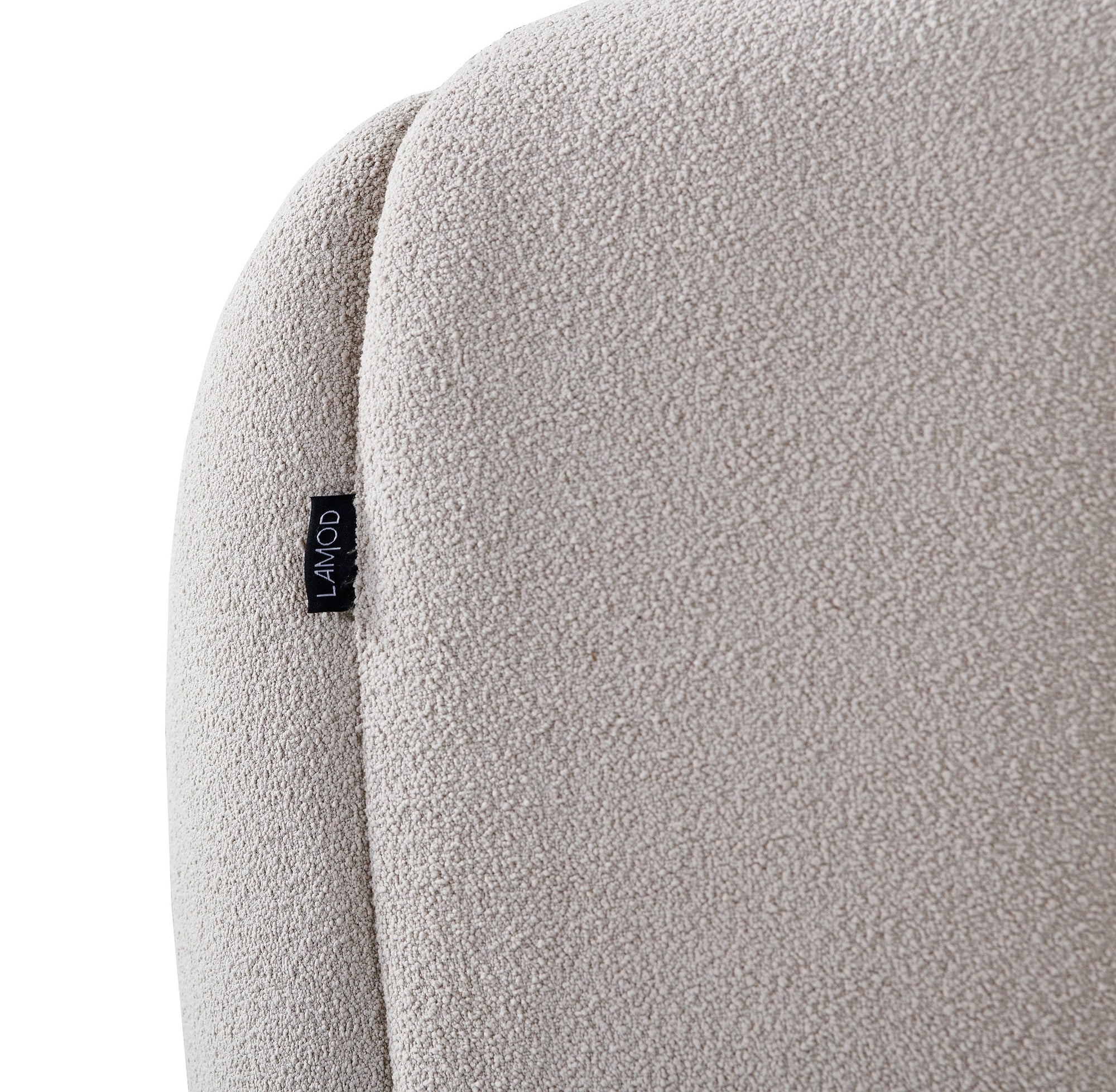 Lit en tissu beige moderne Divani Casa Yolonda, modèle VGEV-A127-BED-BGE